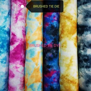 Brushed tie die